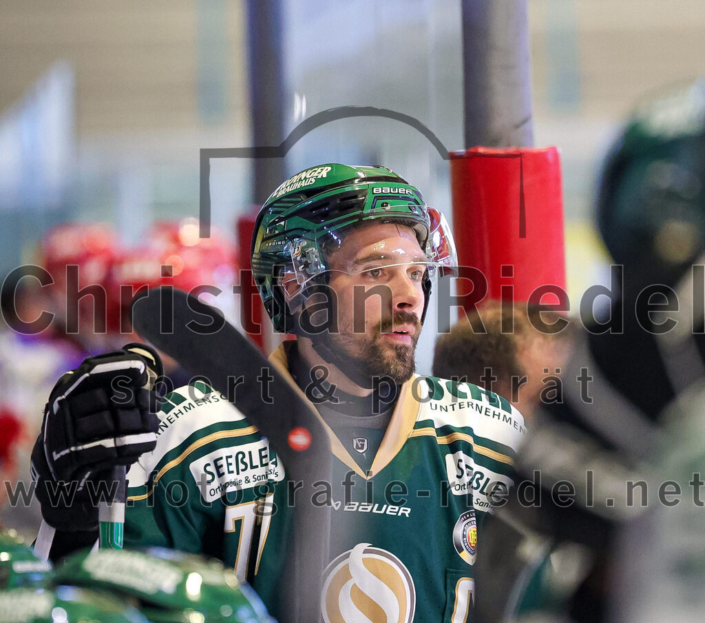 2025-09-14_072_TSV_Erding_gegen_EC_Peiting | Erding, Deutschland, 14.09.2025:Eishockey, Oberliga Süd 2025 / 2026, Testspiel, TSV Erding gegen EC Peiting, Endergebnis: 2:3Foto: Christian Riedel / fotografie-riedel.net
