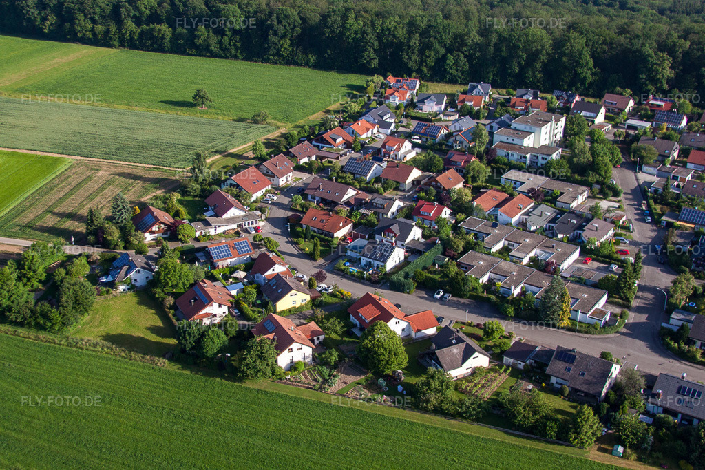 Luftbild: Raichbergstr im Ortsteil Wankheim in Kusterdingen im Bundesland Baden-Württemberg in Deutschland. Foto: IMG_67701.jpg vom 09.06.2014 durch Werner Riehm/FLY-FOTO.de