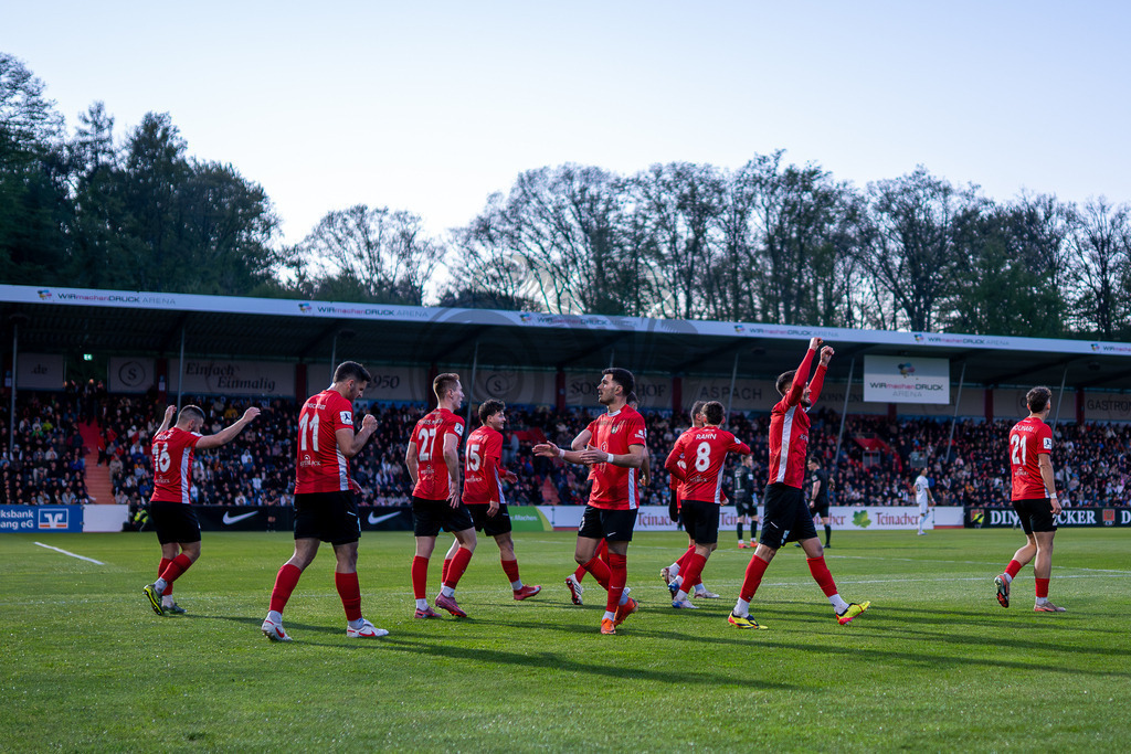 SG Sonnenhof Großaspach vs. SGV Freiberg, Fussball, Regionalliga Suedwest, 30. Spieltag, 22.04.2026 | #,SG Sonnenhof Großaspach vs. SGV Freiberg, Fussball, Regionalliga Suedwest, 30. Spieltag, 22.04.2026