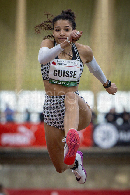 Indoor Meeting Dortmund, 08.02.2026 | DORTMUND, GERMANY - FEBRUARY 8:  Triple jumper Saliyya Guisse (Belgien) during the Indoor Meeting Dortmund at the Helmut-Koernig-Halle on February 8, 2026 in Dortmund, Germany. (Photo by Axel Kohring/Beautiful Sports Int.)