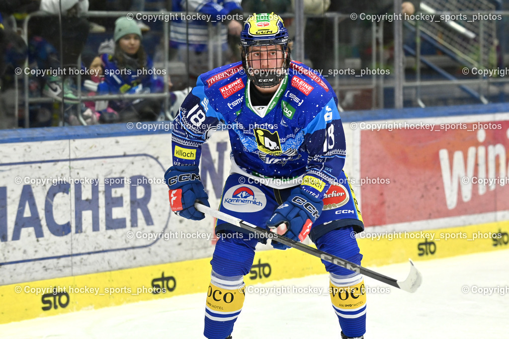 EC IDM Wärmepumpen VSV vs. Pioneers Vorarlberg | #18 Uschan Nico Massimo EC VSV, EC IDM Wärmepumpen VSV vs. Pioneers Vorarlberg, EC IDM Wärmepumpen VSV vs. Pioneers Vorarlberg am 14.12.2024 in Villach (Stadthalle Villach), Austria, (Photo by Bernd Stefan)