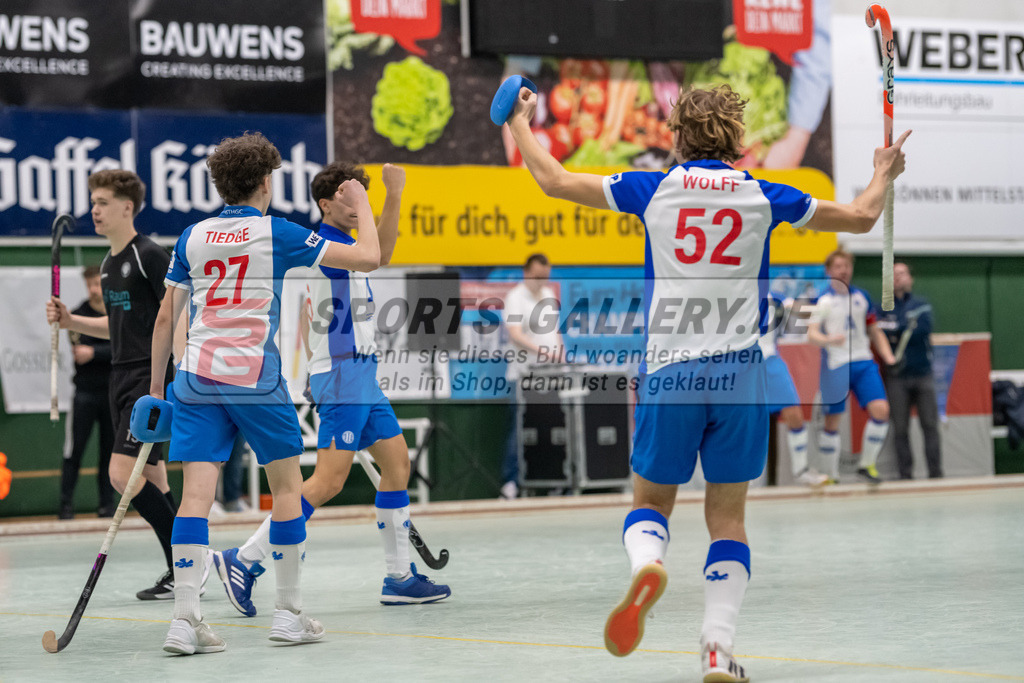 SFE_20230304_0034 | Deutsche Meisterschaft Männliche U16 Halle 2023 am 04.03.2023 in Köln (KTHC Stadion Rot-Weiss Köln Tennis and Hockey Club), Photo: Stephan Fehrmann 2022 (Sports-Gallery)