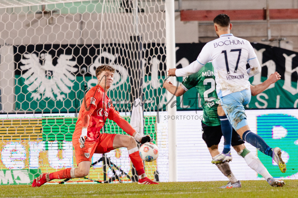 2. Bundesliga, Saison 2025/26, 21. Spieltag: SC Preußen Münster - VfL Bochum | Münster, 06.02.2026: 2. Bundesliga, 21. Spieltag, SC Preußen Münster gegen VfL Bochum im LVM-Preußenstadion in Münster. Foto: sportfotografie.ms | Markus Paletta - Realisiert mit Pictrs.com