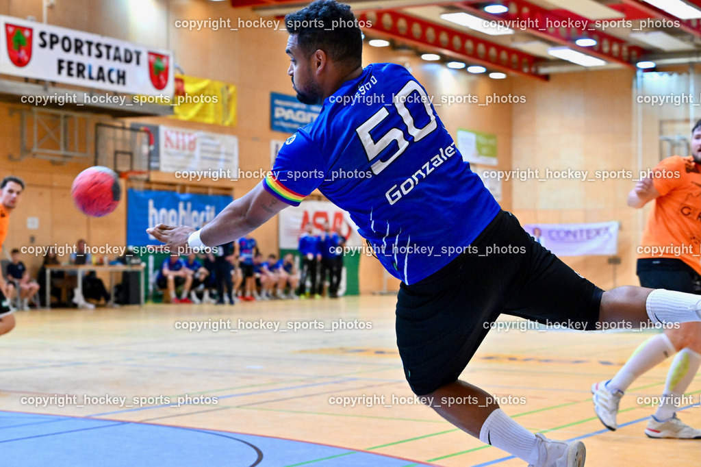 SC Ferlach vs. HSG Holding Graz | #50 GONZALEZ-MARTINEZ Adonis SC Ferlach, SC Ferlach vs. HSG Holding Graz, SC Ferlach vs. HSG Holding Graz am 24.05.2025 in Ferlach (Ballspielhalle Ferlach), Austria, (Photo by Bernd Stefan)