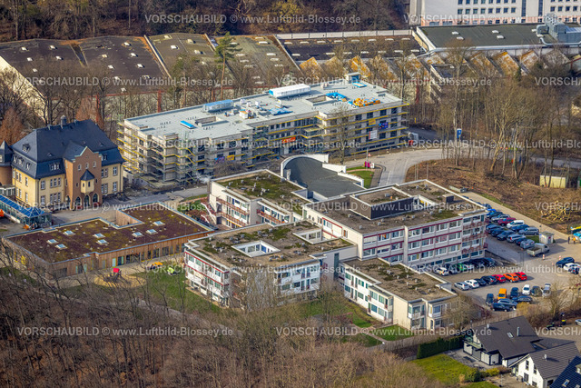 Froendenberg230214463 | Luftbild, Schmallenbach-Haus GmbH, Baustelle und Neubau, Seniorensiedlung am Hirschberg, Fröndenberg, Ruhrgebiet, Nordrhein-Westfalen, Deutschland