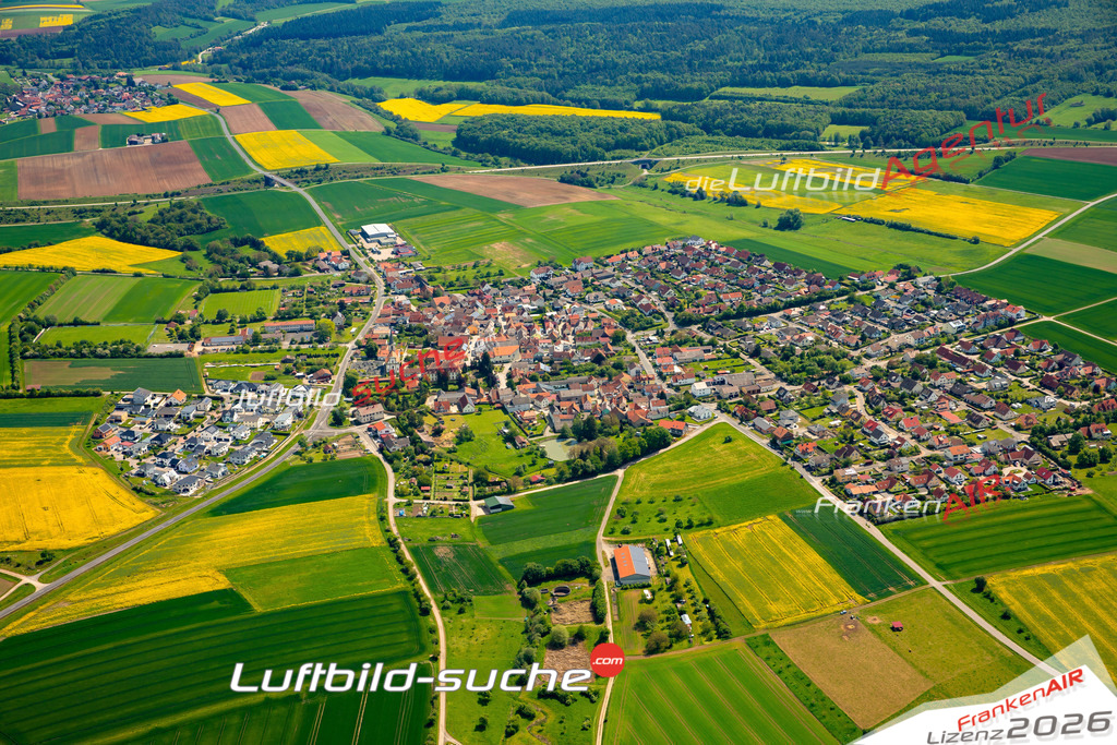 Das Luftbild zeigt :  Rödelmaier - Die Luftaufnahme wurde 2024 vom UL-Flugzeug aus erstellt ( keine Drohne ) - Hochauflösende Luftaufnahme - Für grossformatige Ausdrucke geeignet. Die Geschenkidee !Mit Lizenz und Bildrechte bestellbar