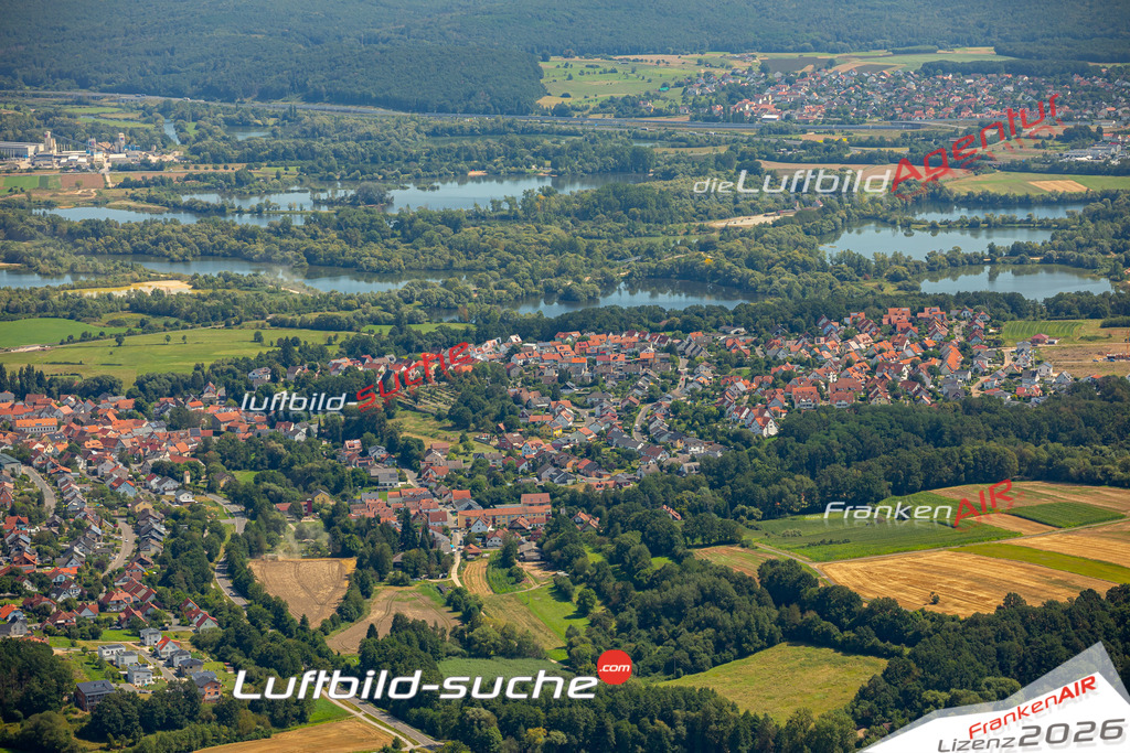Das Luftbild zeigt :  Baunach - Die Luftaufnahme wurde 2024 vom UL-Flugzeug aus erstellt ( keine Drohne ) - Hochauflösende Luftaufnahme - Für grossformatige Ausdrucke geeignet. Die Geschenkidee !Mit Lizenz und Bildrechte bestellbar