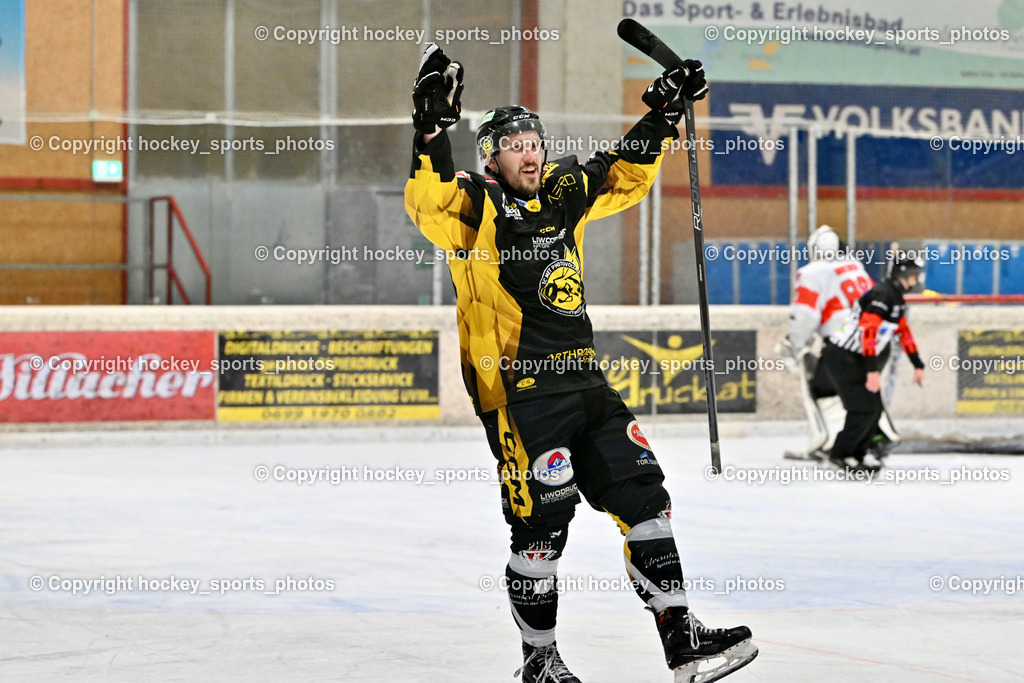 EC MET PHOTOVOLTAIK HORNETS SPITTAL vs. EV ZELTWEG MURTAL LIONS | Jubel #23 Sodja Urban EC Hornets Spittal, EC MET PHOTOVOLTAIK HORNETS SPITTAL vs. EV ZELTWEG MURTAL LIONS, EC MET PHOTOVOLTAIK HORNETS SPITTAL vs. EV ZELTWEG MURTAL LIONS am 08.02.2026 in Spittal an der Drau (Eissportzentrum Spittal), Austria, (Photo by Bernd Stefan)