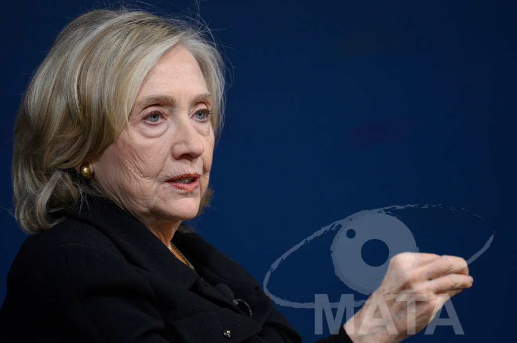 _DWA3779 | Die US-Politikerin Hillary Clinton auf der Veranstaltung Bridging Scholarship and Statecraft im Rahmen der Münchner Sicherheitskonferenz 2026. München, 13.02.2026 Bayern Deutschland  - Realisiert mit Pictrs.com