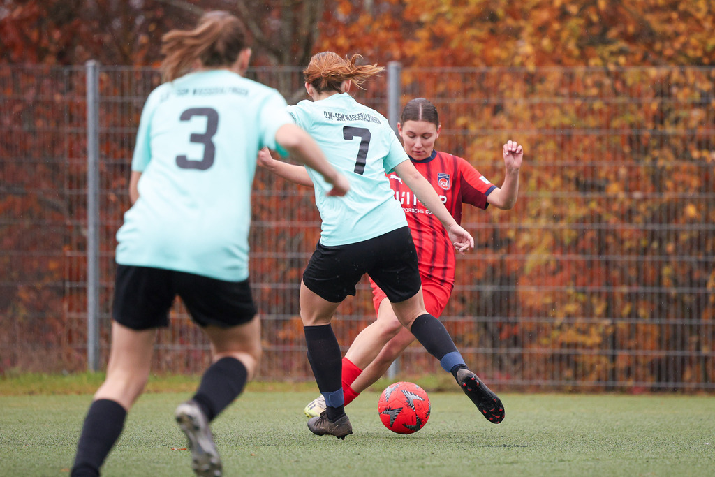 FCHWAS_251102_2685 | 1.FC Heidenheim 1846 II vs. SGM DJK-SV Wasseralfingen/Neuler, Fußball, Frauen, Bezirksliga, 2025/2026, 8. Spieltag, 02.11.2025 in Mergelstetten (Foto: Michael Bulling) - Realisiert mit Pictrs.com