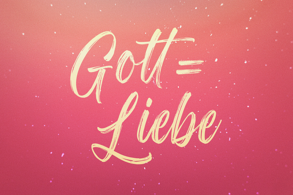 Gott = Liebe | Online Shop für Christen: Christliche Poster XXL, Plakate, Wandbilder als Leinwand & christliche Postkarten, Kalender, Sticker & Lizenzen zum Download. Die Kunstwerke im christliche Geschenke Shop zeigen die Jahreslosung 2025, Gott, Jesus & mehr.
