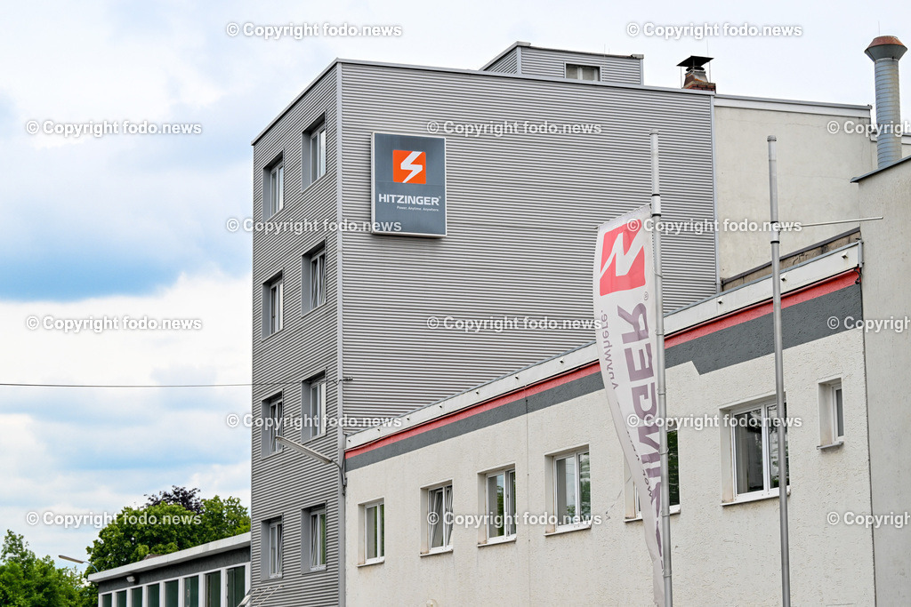 Hitzinger - Maschinen- und Anlagenbau_ Linz Wegscheid_ 05.06.2023-1 | 05.06.2023, Wegscheid Linz, AUT, Hitzinger - Maschinen- und Anlagenbau, im Bild Hitzinger - Maschinen- und Anlagenbau, Gebaeude, Logo, Schild, Schriftzug