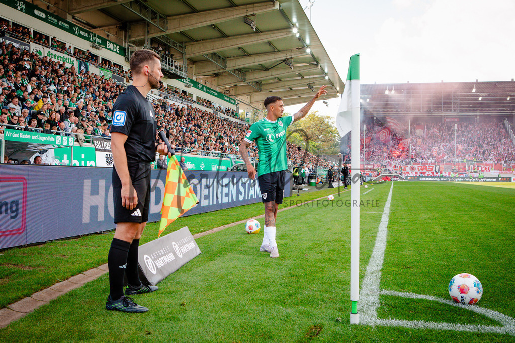 2. Bundesliga, Saison 2025/26, 5. Spieltag : SC Preußen Münster - Fortuna Düsseldorf | Münster, 14.09.2025: 2. Bundesliga, 5. Spieltag, SC Preußen Münster gegen Fortuna Düsseldorf im LVM-Preußenstadion in Münster. Foto: sportfotografie.ms | Markus Paletta - Realisiert mit Pictrs.com