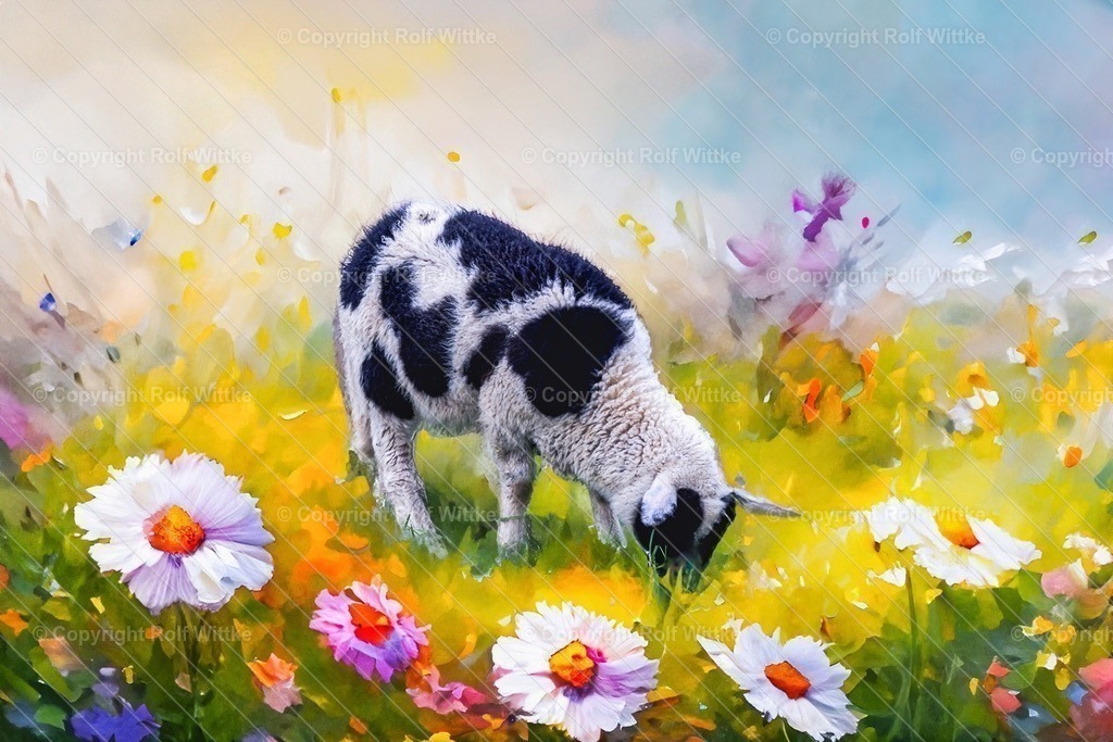 lamm1 | friedlich grasendes Lamm.. - Realisiert mit Pictrs.com