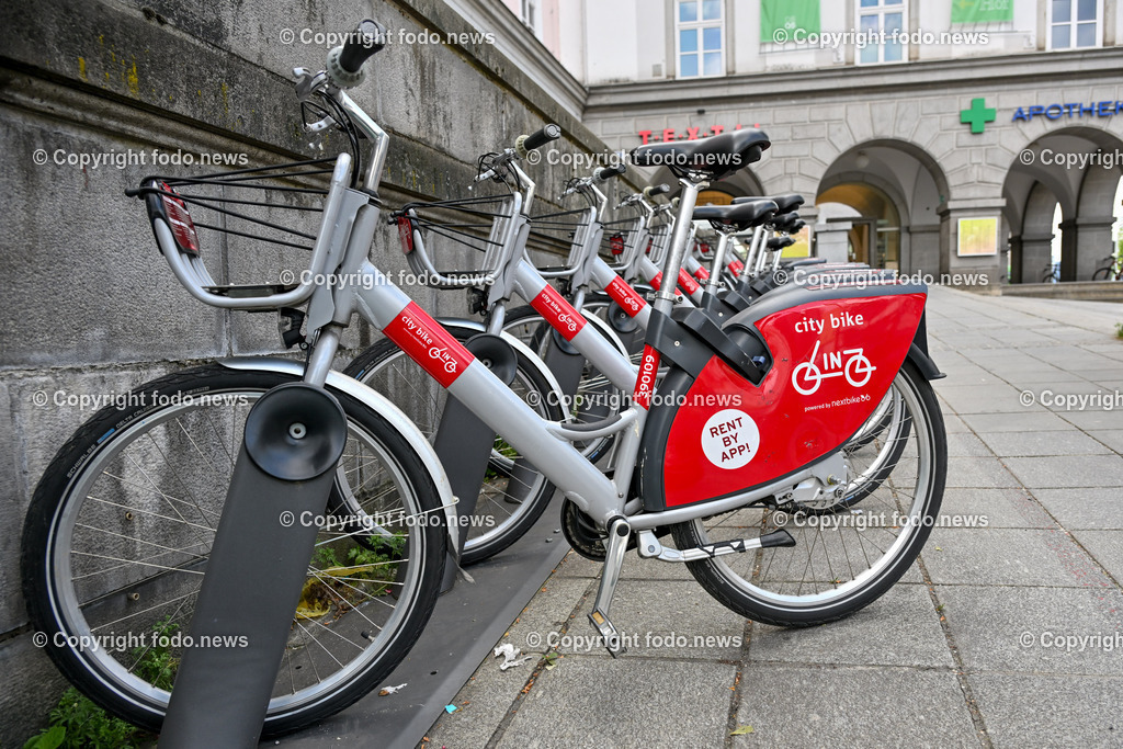 Fahrrad_ Leihfahrrad_ 10.05.2024-5 | 10.05.2024, Linz, AUT, Fahrrad, Leihfahrrad, im Bild Fahrrad, Leihfahrrad, Radstaender, Verleihstelle, Next Bike