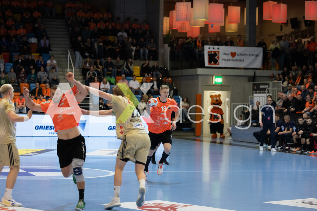 Handball I Herren I Saison 2025-2026 I EHF EUROPEAN LEAGUE 2025/26 | Men I Main Round I 2. Spieltag I Kadetten Schaffhausen - TSV Hannover-Burgdorf I 24.02.2026 | 18 Ariel Pietrasik (PL) (Kadetten Schaffhausen) – Rückraum links - Realisiert mit Pictrs.com