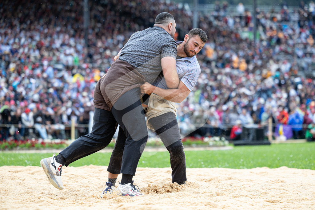 ESAF2025_04Gang_5405 | Die Schwinger des Schwyzer Kantonalen Schwingerverbandes: Fotos, die Dynamik und Leidenschaft festhalten, sowie emotionale Momente aus dem traditionellen Schwingsport zeigen. - Realisiert mit Pictrs.com
