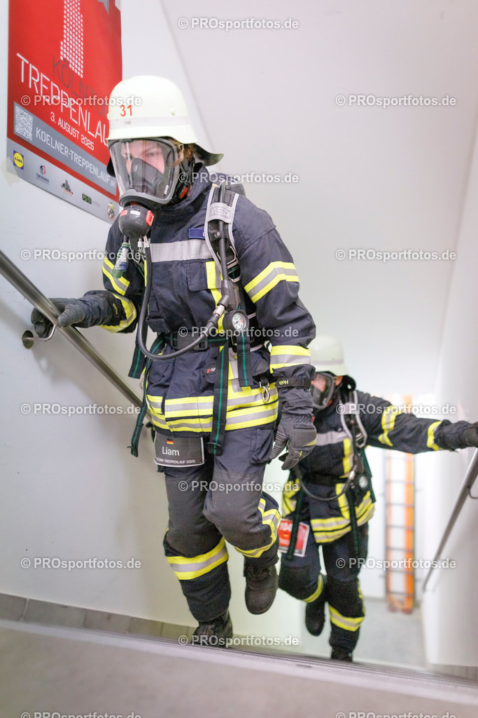 KölnTurm Treppenlauf; Köln, 03.08.2025 | Impressionen vom KölnTurm Treppenlauf am 03.08.2025 in Köln (Nordrhein-Westfalen). 