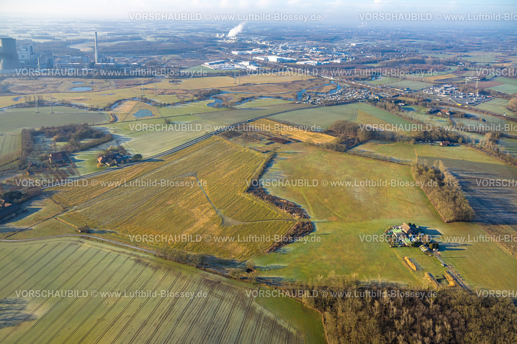 Hamm260100031Uentrop | Luftbild, Gelände für das geplante Rechenzentrum in Lippetal auf der Stadtgrenze zu Hamm, investieren wird das US-Beteiligungsunternehmen Blackstone 4 Millarden Euro, Uentrop, Hamm, Lippborg, Lippetal, Ruhrgebiet, Nordrhein-Westfalen, Deutschland