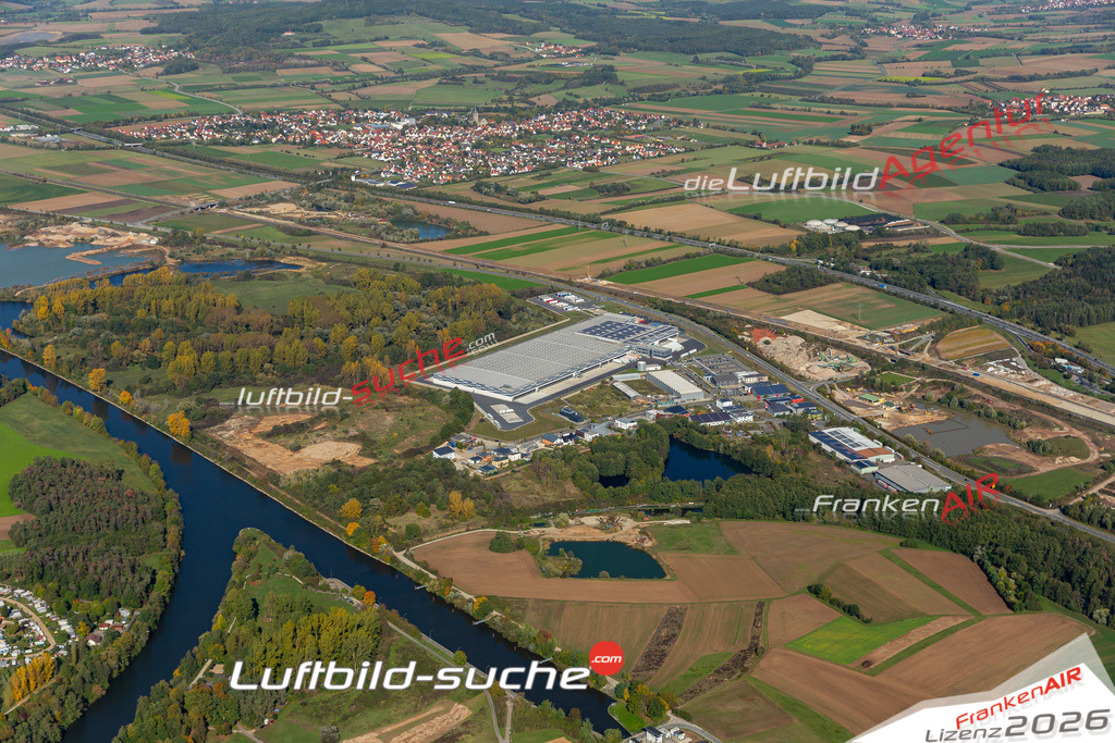 Die Luftbildaufnahme In-der-bug - Eggolsheim wurde 2019 mittels Flugzeug (keine Drohne) erstellt. Perfekte Schärfe und Druck- Ergebnisse- Garantiert!