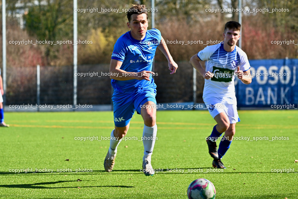 SAK vs. Dellach Gail | #24 Luka Gajic SAK, #49 Nermin Hasancevic Dellach Gail, SAK vs. Dellach Gail, SAK vs. Dellach Gail am 22.03.2025 in Klagenfurt (Sportpark Welzenegg), Austria, (Photo by Bernd Stefan)