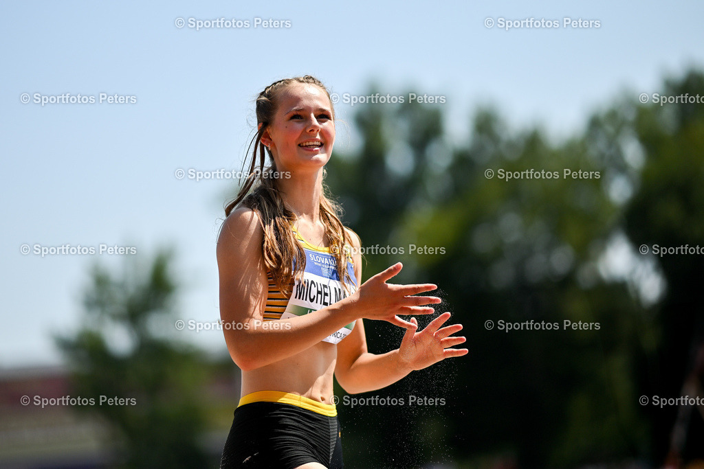 U18 EM - Tag 4_60 | European Athletics U18 Championships am 21.07.2024 in Banska Brystica; Weitsprung, Lynn Michelmann im Finale. Foto: Kai Peters - Realisiert mit Pictrs.com
