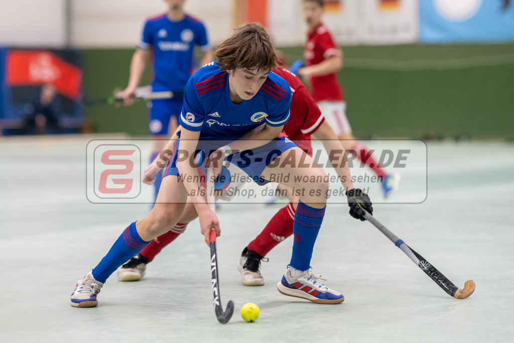 SFE_20230305_0121 | Deutsche Meisterschaft Männliche U16 Halle 2023 am 05.03.2023 in Köln (KTHC Stadion Rot-Weiss Köln Tennis and Hockey Club), Photo: Stephan Fehrmann 2022 (Sports-Gallery)