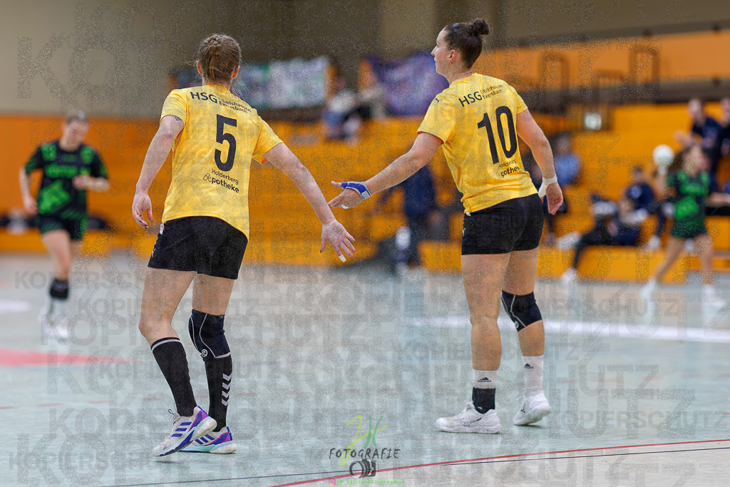 Frauen Oberliga Mitte (HHV); HSG Kleenheim/Langgöns II - HSG Eibelshausen/Ewersbach | Frauen Oberliga Mitte (HHV); HSG Kleenheim/Langgöns II - HSG Eibelshausen/Ewersbach am 01.11.2025 in Oberkleen (Weidig-Halle)Photo © 2025 - Jörg Heinrich - Realisiert mit Pictrs.com