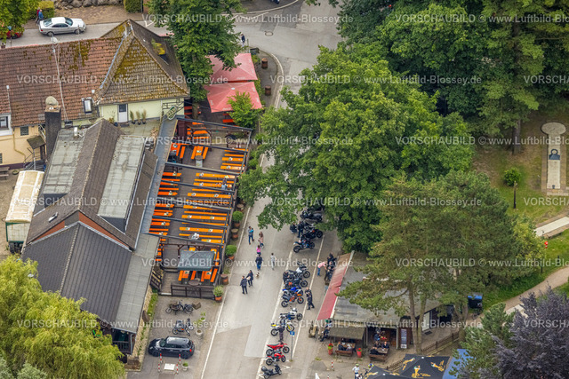 Bottrop240701468Kirchhellen | Luftbild, Grafenmühle Bikertreff, Motorradfahrer, Woodpeckers Roadhouse Amerikanisches Restaurant, Kirchhellen-Süd, Bottrop, Ruhrgebiet, Nordrhein-Westfalen, Deutschland