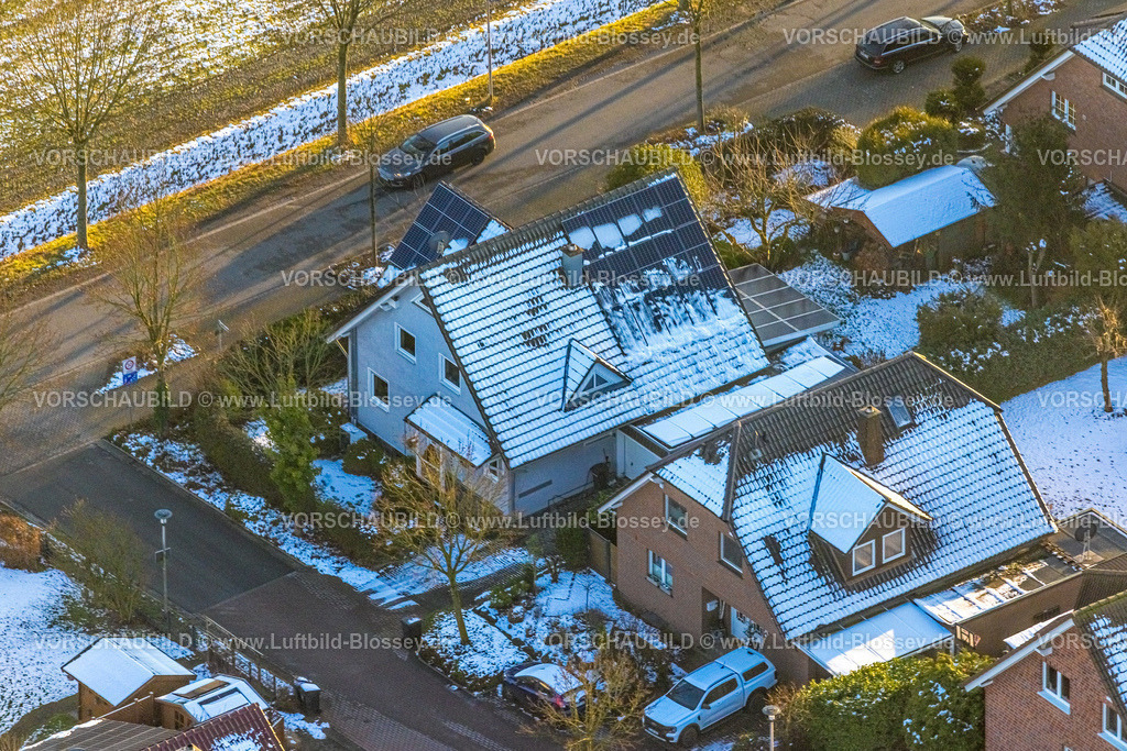 Hamm260106034 | Luftbild, Wohnhaus Stockumer Straße Ecke Langerbeinweg, Winterlandschaft, Bockum-Hövel, Hamm, Ruhrgebiet, Nordrhein-Westfalen, Deutschland