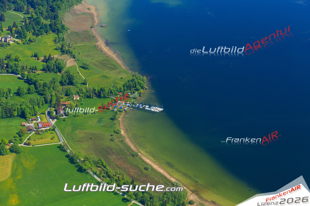 Luftbild von  Seeshaupt - Luftaufnahme wurde 2015 von https://frankenair.de mittels Flugzeug (keine Drohne) erstellt - die Geschenkidee
