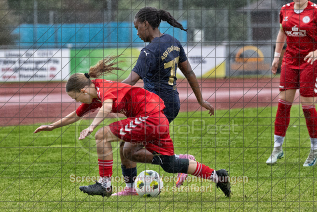 20251004_170853_0531-Bearbeitet | #,1.FC Donzdorf (rot) vs. ASV Spartania Eislingen (blau), Fussball, B-Juniorinnen-Verbandsstaffel Nord, wfv, 03. Spieltag, Saison 2025/2026, Rasenplatz, Lautertal Stadion, Süßener Straße 16, 73072 Donzdorf, 04.10.2025 - 16:00 Uhr,Foto: PhotoPeet-Sportfotografie/Peter Harich