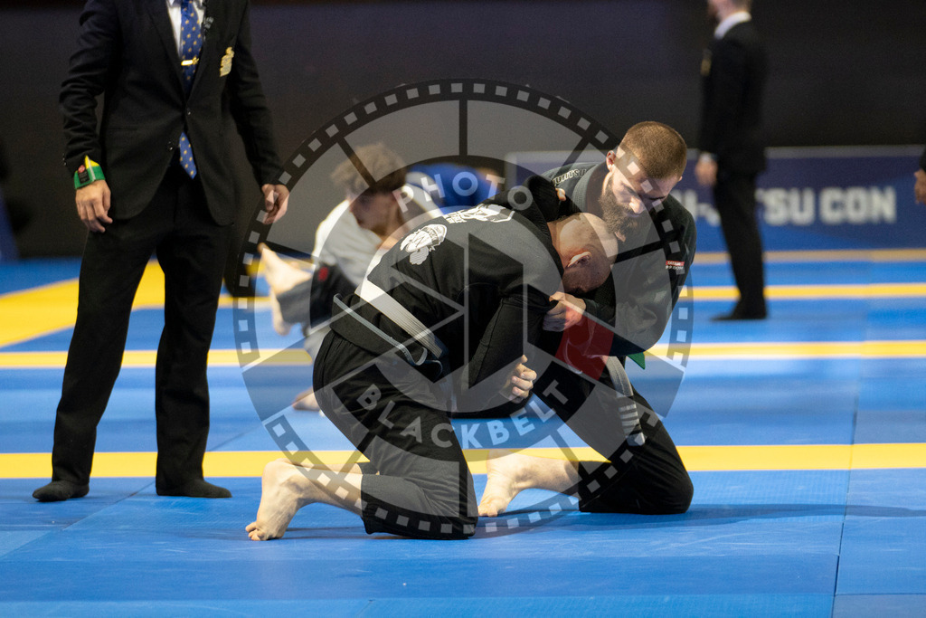 20240119PBB0276 | Fighters compete during the IBJJF European Championship in Paris, France, on January 19, 2024.