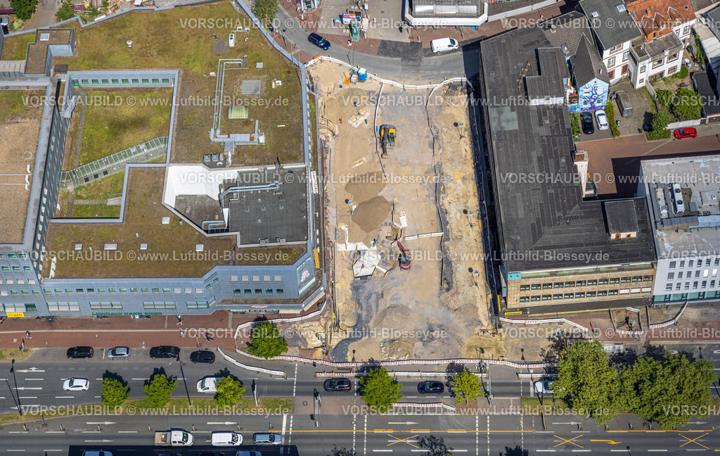 Hamm250500526 | Luftbild, Baustelle Westentor am City-Center, Bundesstraße 63 Westring, Mitte, Hamm, Ruhrgebiet, Nordrhein-Westfalen, Deutschland
