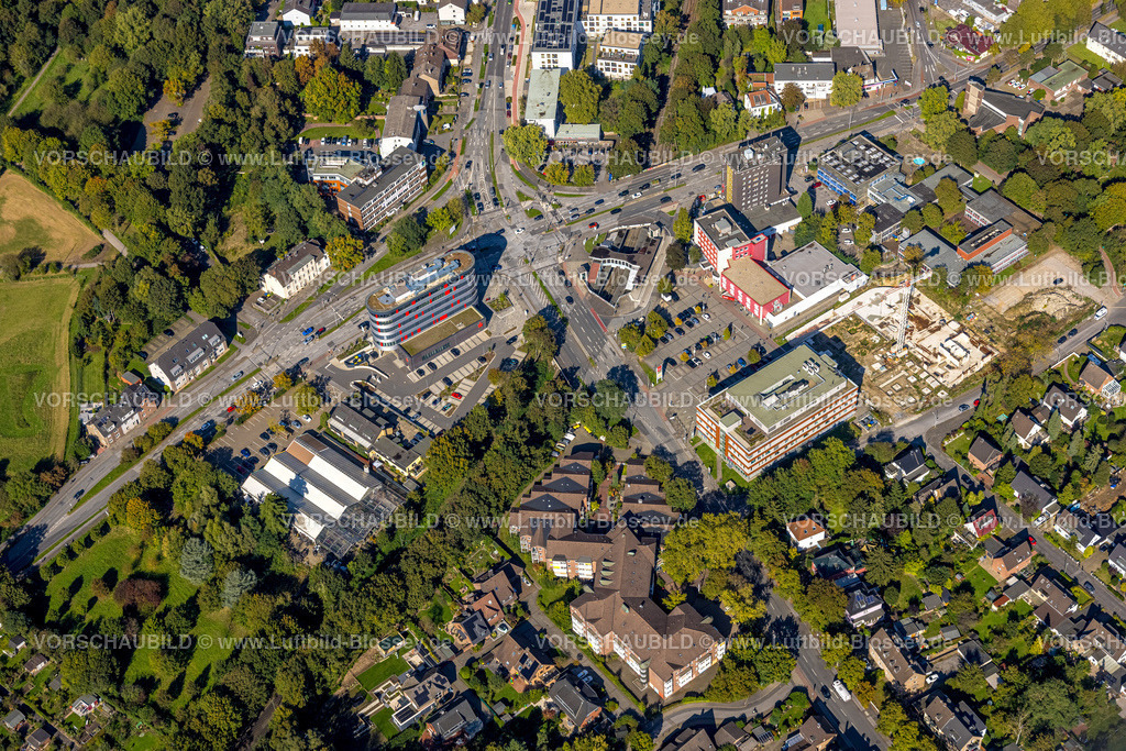 Duisburg241002979 | Luftbild, Neubau Baustelle Sittardsberg, Straßenkreuzung Sittardsberger Allee und Altenbrucher Damm, Buchholz, Duisburg, Ruhrgebiet, Nordrhein-Westfalen, Deutschland