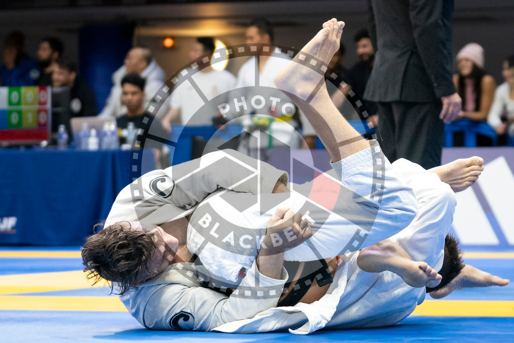 20240123PBB02284 | Fighters compete during the second day of the IBJJF European Championship in Paris, France, on January 23, 2024.