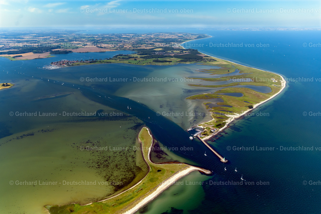 4037770 | Ostseeküste bei Maasholm mit Schleimündung mit Vogelfreistätte Oehe-Schleimünde