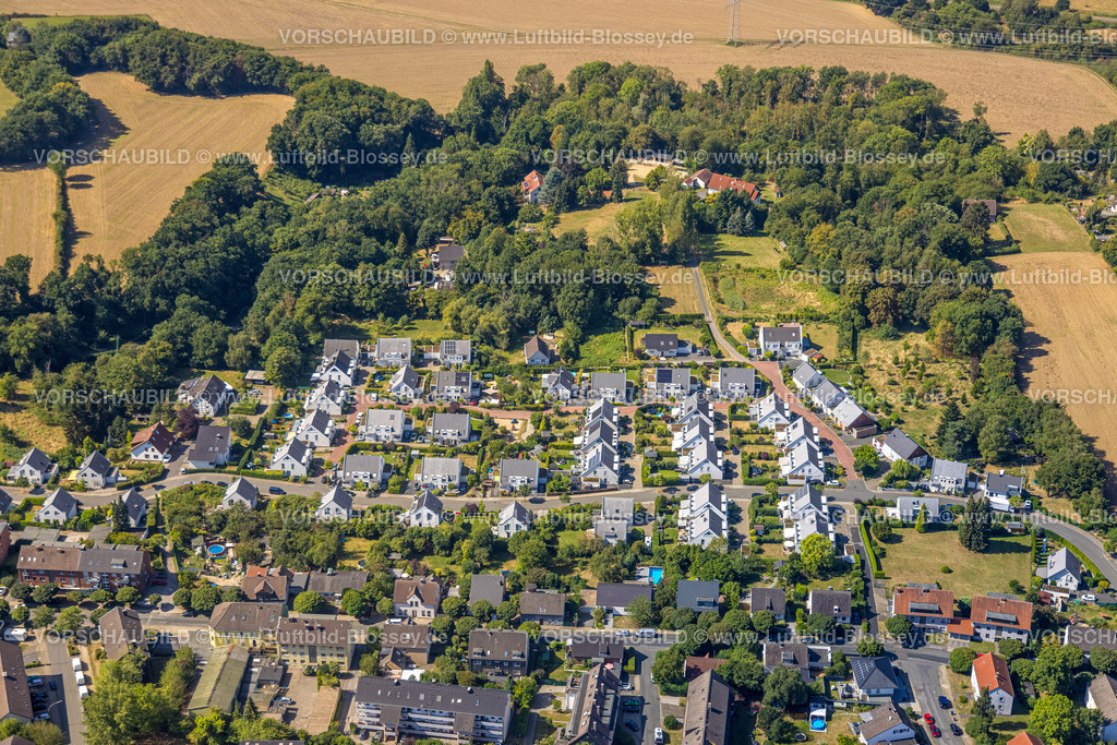 Hattingen220807692 | Luftbild, Neubaugebiet Einfamilien-Reihenhäuser Baaker Berg, Baak, Hattingen, Ruhrgebiet, Nordrhein-Westfalen, Deutschland