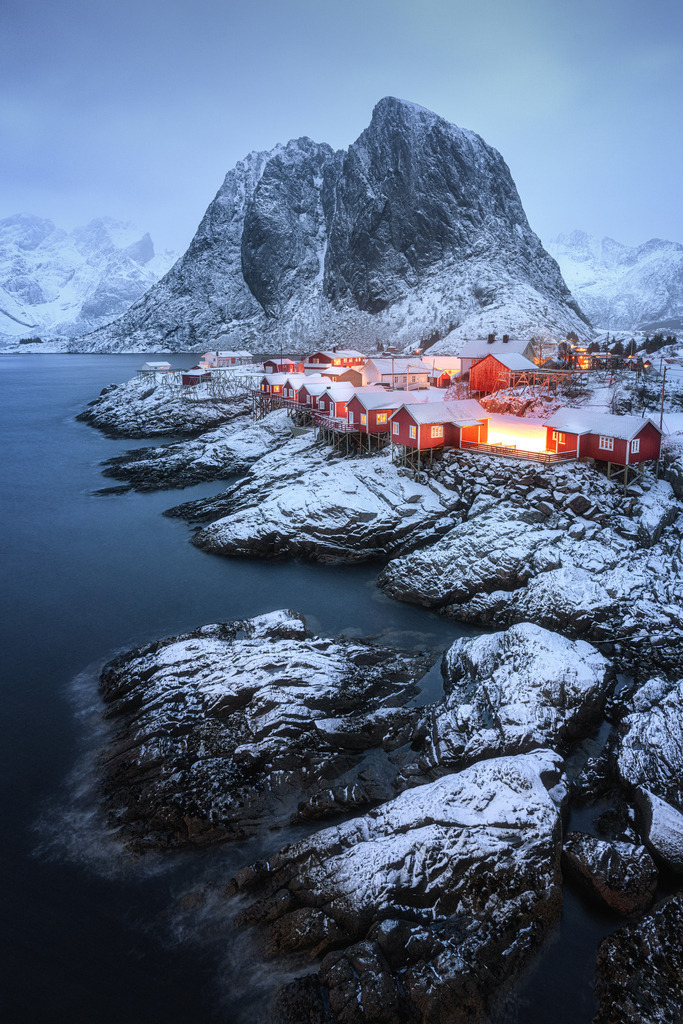 Winter in Hamnoy | Wandbilder - Florian Läufer - Realisiert mit Pictrs.com