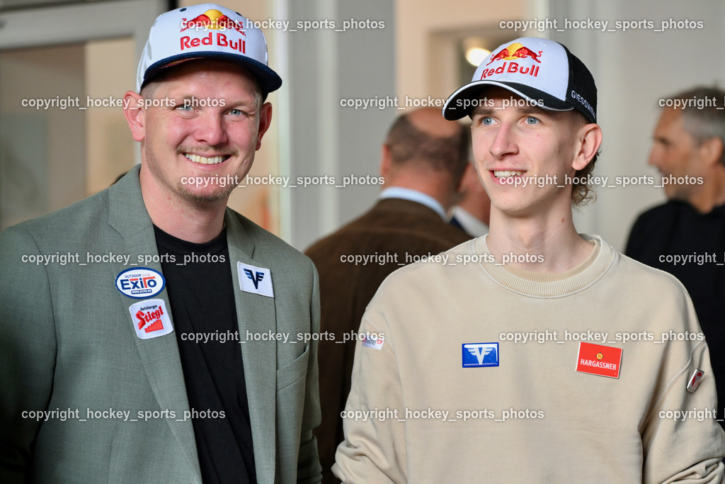 Empfang Daniel Tschofenig | Thomas Morgenstern, Daniel Tschofenig, Empfang Daniel Tschofenig, Empfang Daniel Tschofenig am 10.05.2025 in Hohenthurn (Mehrzweckhaus Hohenthuurn), Austria, (Photo by Bernd Stefan)