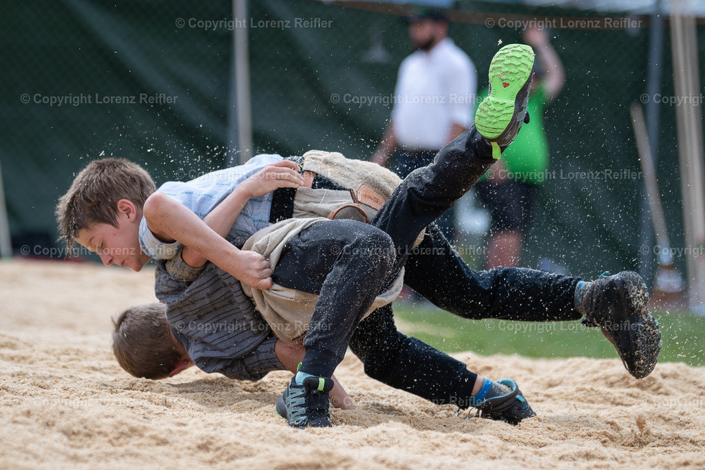 Schwingen -  Appenzeller Kantonal Nachwuchsschwingfest 2023 | Oberegg, 8.7.23, Schwingen - Appenzeller Kantonal Nachwuchsschwingfest.