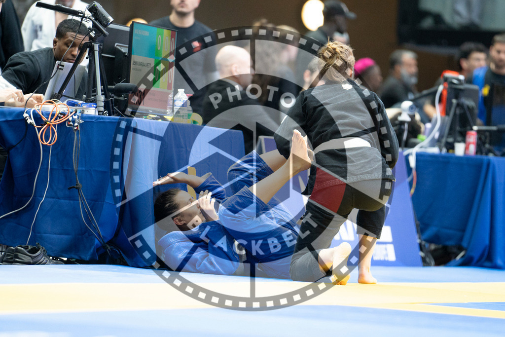 20240119PBB3667 | Fighters compete during the IBJJF European Championship in Paris, France, on January 19, 2024.