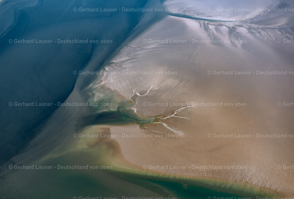 3801579 | Wasserstrukturen bei Pellworm,Nationalpark Schleswig-Holsteinisches Wattenmeer