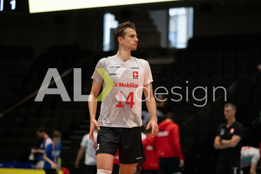 Luxembourg v Switzerland - CEV European League Men | KRIENS, SWITZERLAND - JUNE 12: FABRICE EGGER of Switzerland during the CEV European League match between Luxembourg and Switzerland at Pilatus Arena on June 12, 2026 in Kriens, Switzerland. - Realisiert mit Pictrs.com