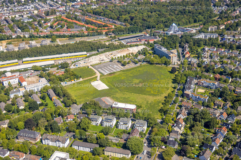 Dortmund240800654 | Luftbild, DSW 21 Dortmunder Stadtwerke, Gebäude Hauptverwaltung Deggingstraße mit Wiesenfläche, Westfalendamm, Dortmund, Ruhrgebiet, Nordrhein-Westfalen, Deutschland