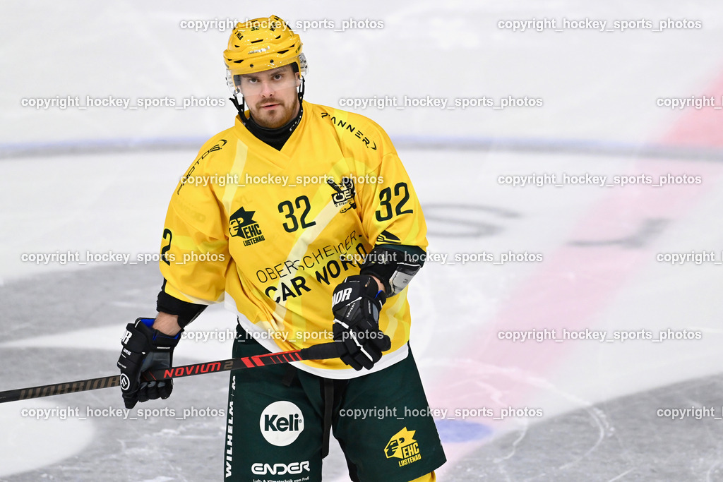 ATSE Graz vs. EHC Lustenau | #32 Stefan Daniel EHC Lustenau, ATSE Graz vs. EHC Lustenau, ATSE Graz vs. EHC Lustenau am 14.02.2026 in Graz (Merkur Eishalle ), Austria, (Photo by Bernd Stefan)