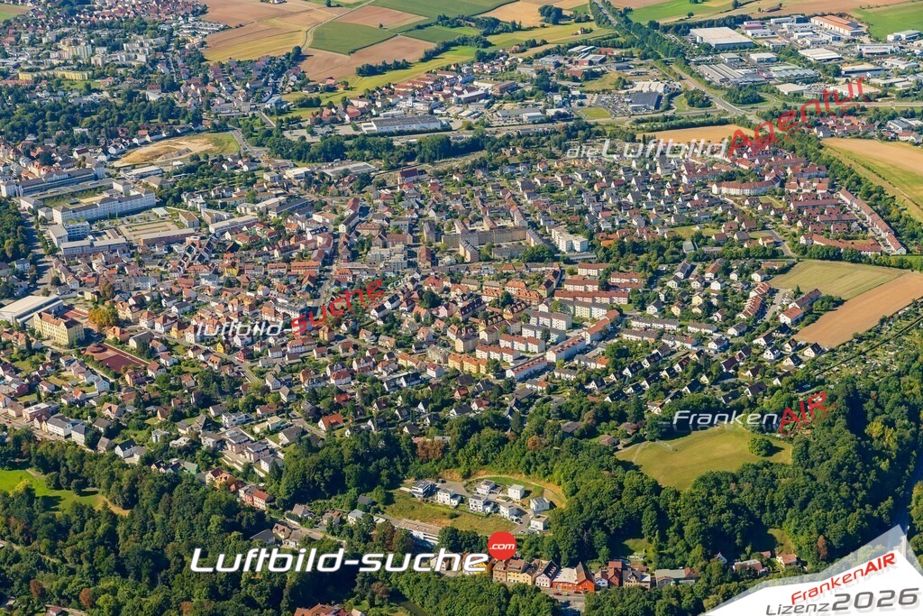 Luftaufnahme der Stadt Amberg - Die Luftaufnahme wurde 2025 vom UL-Flugzeug heraus erstellt ( keine Drohne ) - Hochauflösende Luftaufnahme - für professionelle Ausdrucke geeignet. Die Geschenkidee !Mit Lizenz und Bildrechte bestellbar