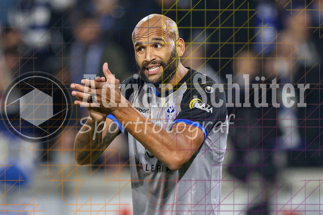 MSV Duisburg vs SV Waldhof Mannheim - 3. Liga | Duisburg, Deutschland, 07.11.25:   Terrence Boyd (SV Waldhof Mannheim) gestikuliert, Gestik waehrend des Spiels der 3. Liga MSV Duisburg vs SV Waldhof Mannheim in der schauinsland-reisen-arena(Foto von Brauer-Fotoagentur / Adrian Schlueter)