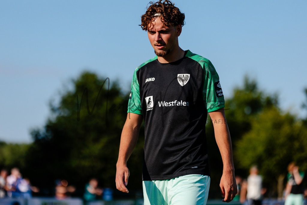 Testspiel, Saison 2026/27: SC Preußen Münster - Kickers Emden | Billerbeck, 10.07.2026: Testspiel, SC Preußen Münster gegen Kickers Emden auf der Anlage des DJK Billerbeck in Billerbeck. Foto: sportfotografie.ms | Markus Paletta - Realisiert mit Pictrs.com