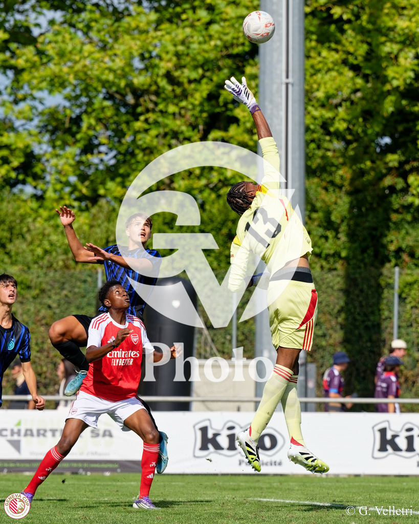 GenevaCup Group Phase - Arsenal FC v FC Inter Milan | during the GenevaCup Group Phase match between Arsenal FC and FC Inter Milan at Stade des Arberes in Meyrin, Switzerland